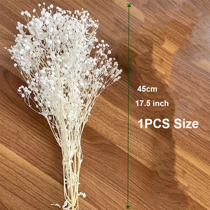 2000+ Bulk Bleached Dried Babys Breath Bouquet, Pure White - Gold Gypsophila Flowers, Long-Lasting Wedding, Home, Party Decor - Floral Arrangements Dried Flower for Office Home Decor (Gold)