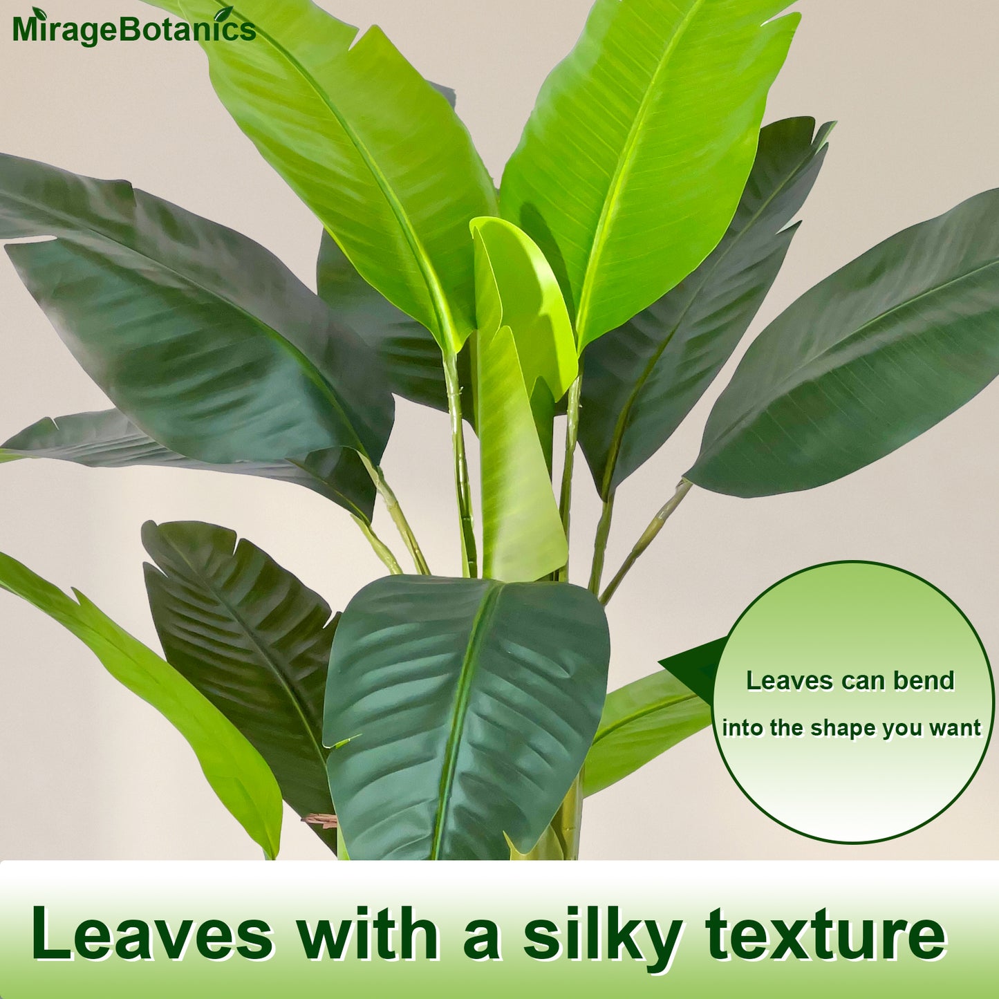 160cm Artificial Banana Tree Artificial Leaf Plant Tall Tree Faux Banana Leaves with Black UV Planter for Home Swimming Pool Outdoor Patio Tropical Decor