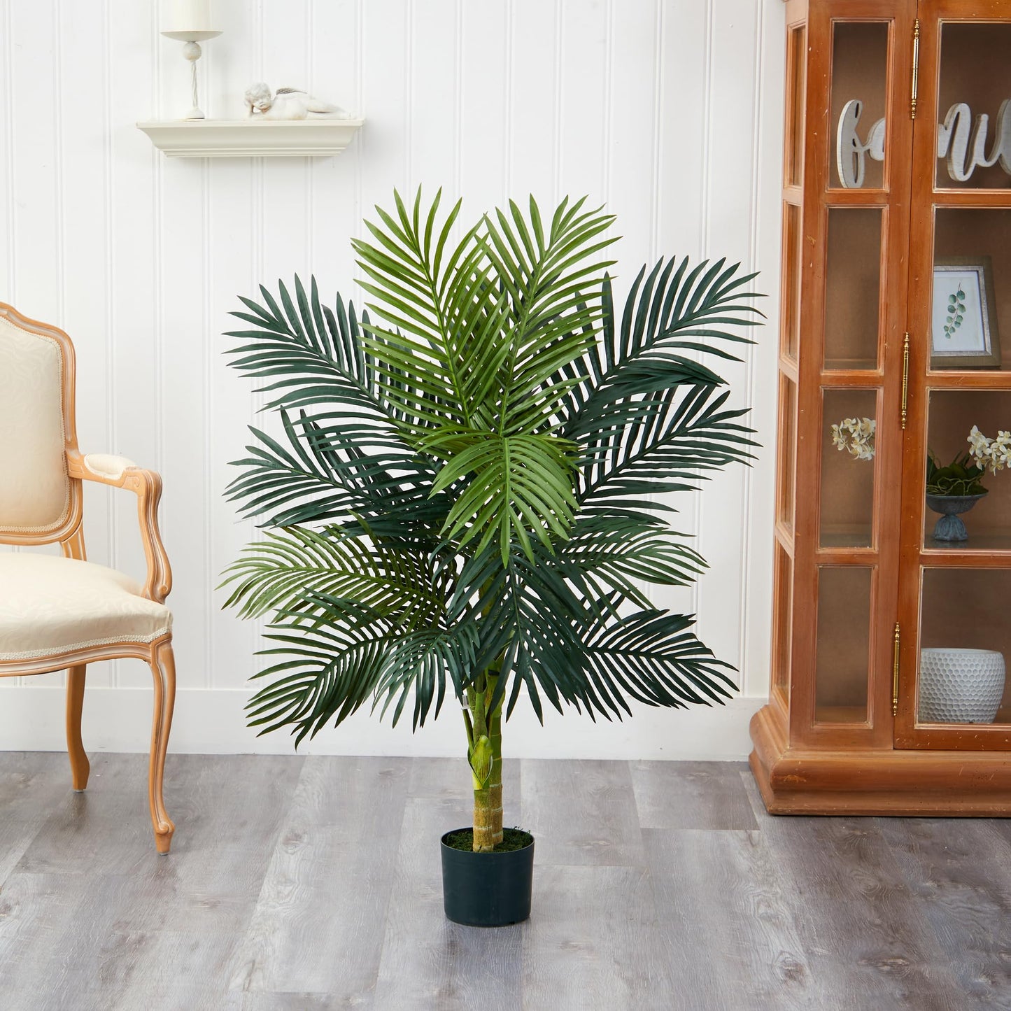 Artificial Palm Tree - 4FT Fake Tree with Tall Planter