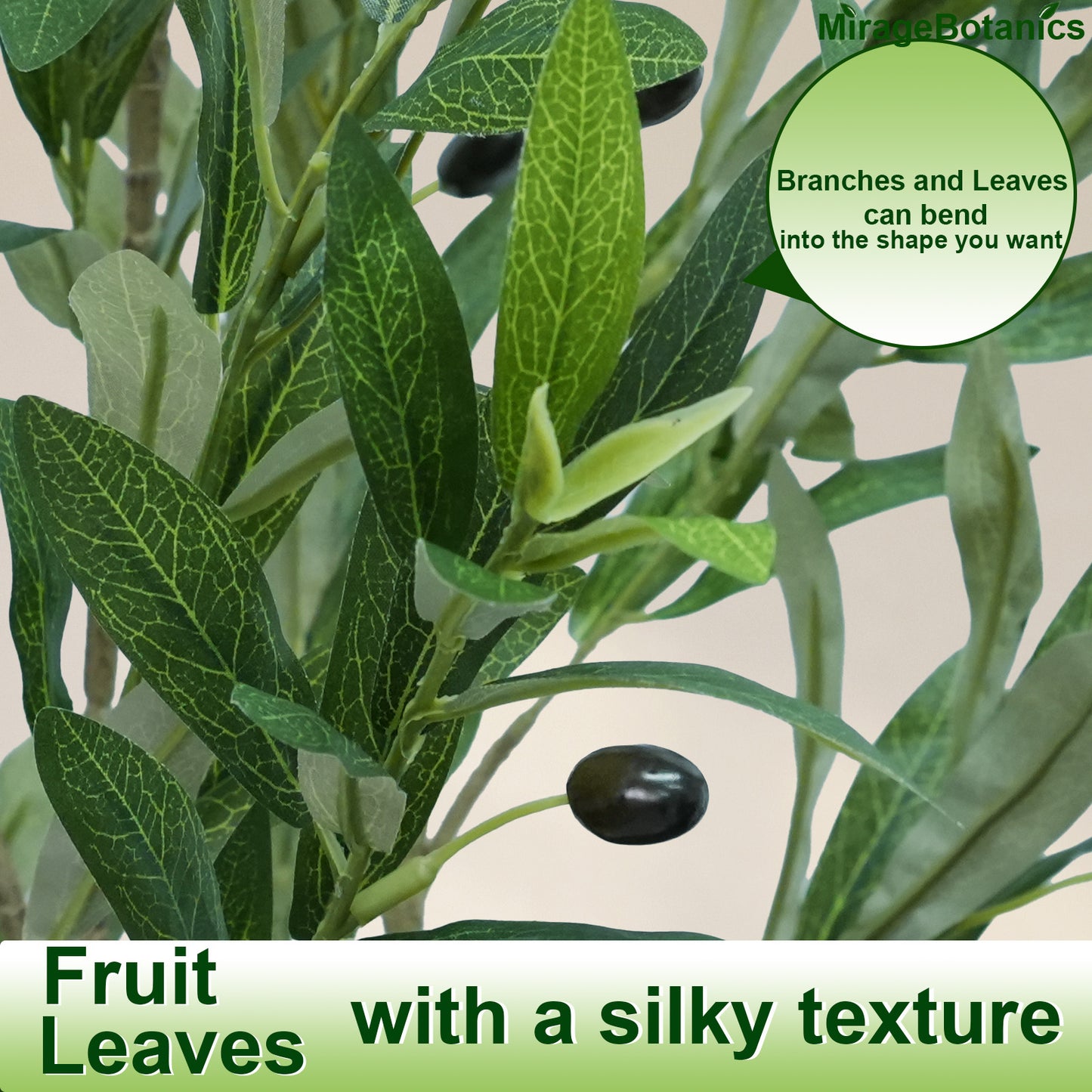 215cm Artificial Olive Trees Indoor,Faux Olive Tree with White Planter Pot,Artificial Plants Lifelike Fruits for Home Office MeetingRoom Living Room Indoor Outdoor Decor