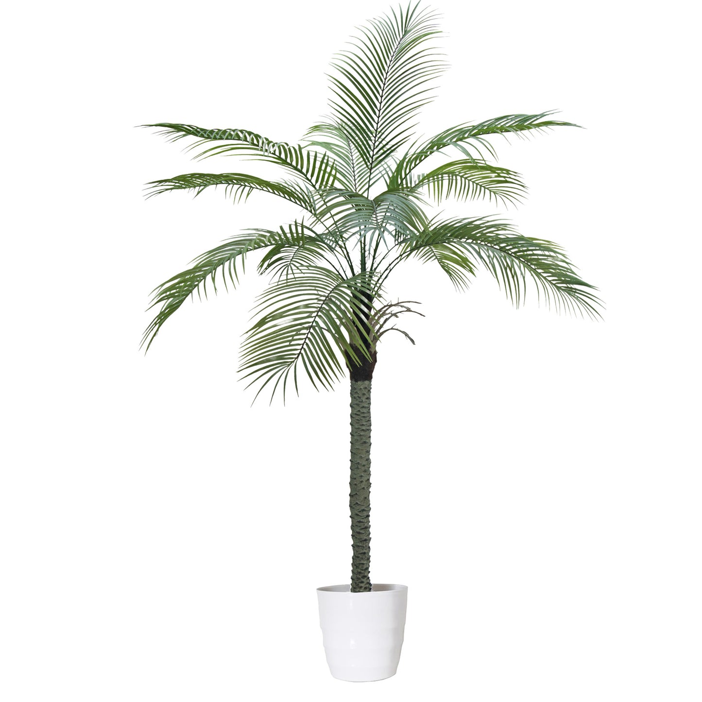 Artificial Palm Tree, Tall Fake Palm Trees for Outdoor Indoor Decor, Faux Phoenix Palm Plants for Outside Patio Pool Coastal Office Living Room Home Decor