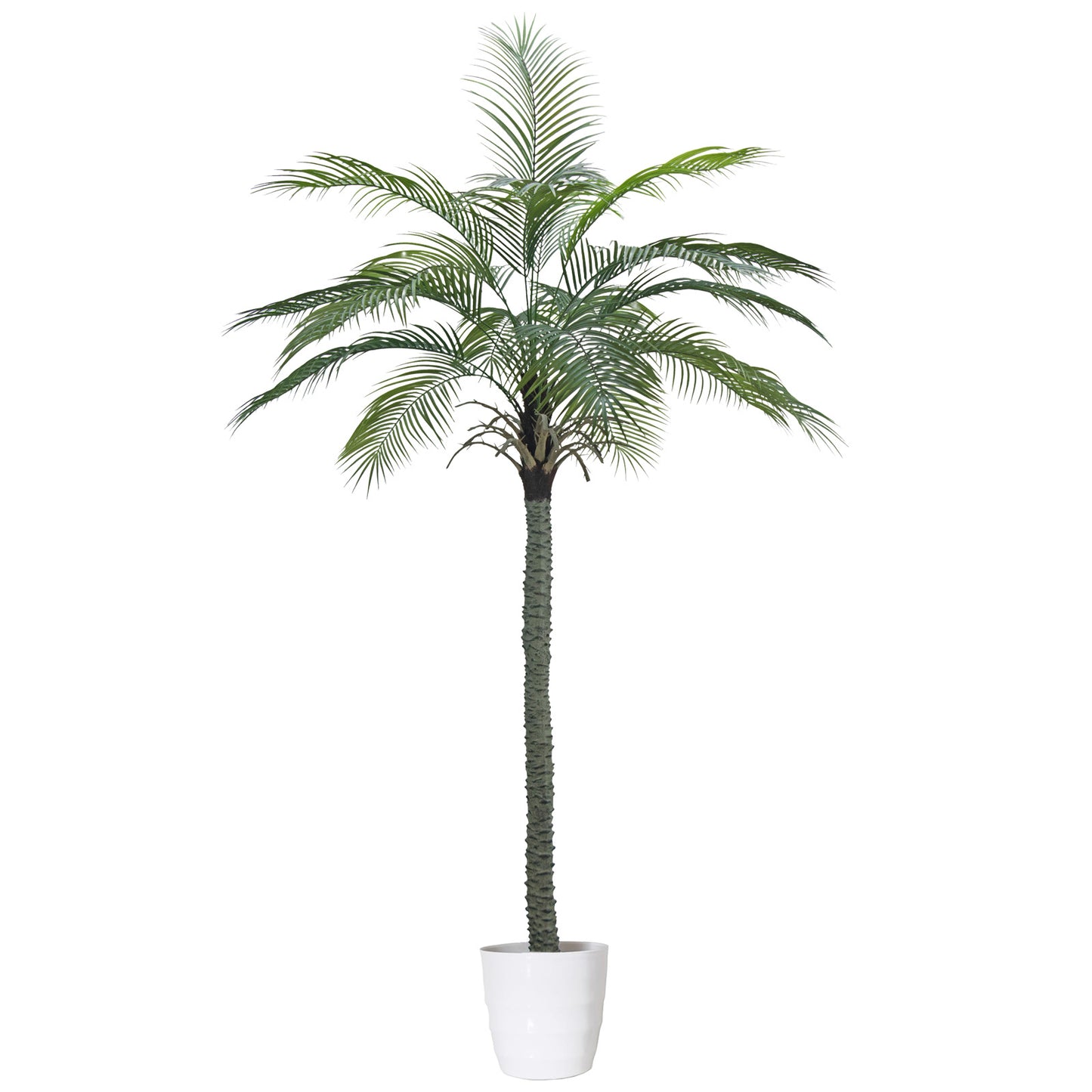Artificial Palm Tree, Tall Fake Palm Trees for Outdoor Indoor Decor, Faux Phoenix Palm Plants for Outside Patio Pool Coastal Office Living Room Home Decor