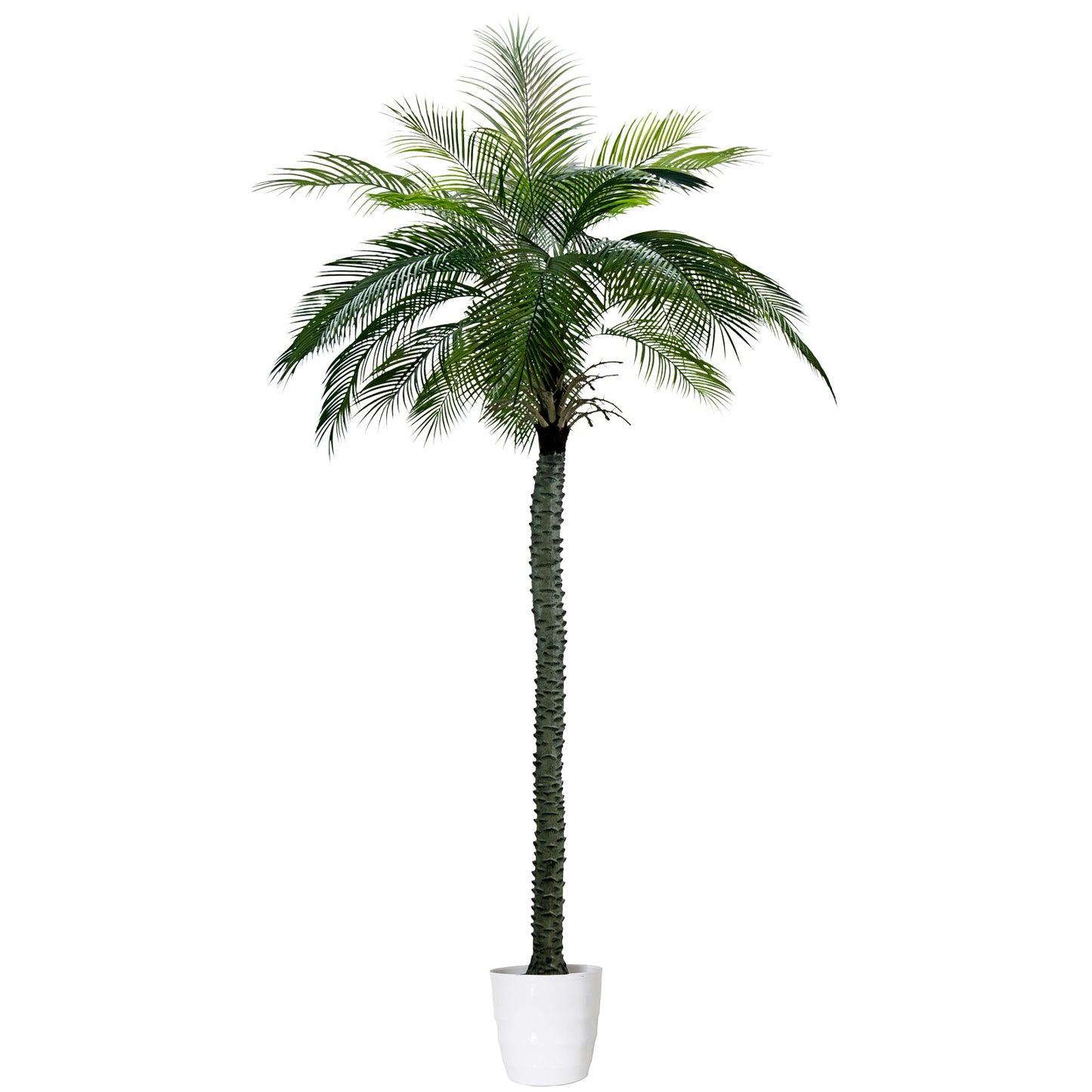 Artificial Palm Tree, Tall Fake Palm Trees for Outdoor Indoor Decor, Faux Phoenix Palm Plants for Outside Patio Pool Coastal Office Living Room Home Decor