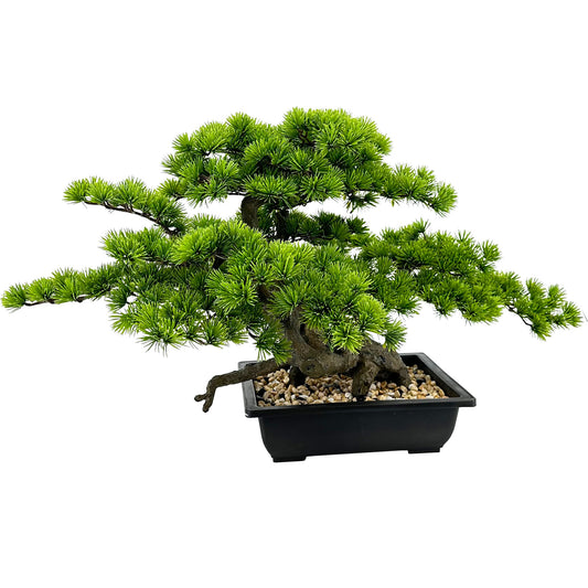 Artificial Bonsai Tree Juniper Faux Plants Indoor Small Fake Plants Decor with Ceramic Pots Low-Maintenance Housewarming Wedding Gift, New Year Ramadan for Home Table Office Desk Bathroom Shelf Bedroom Living Room Farmhouse Home Decor