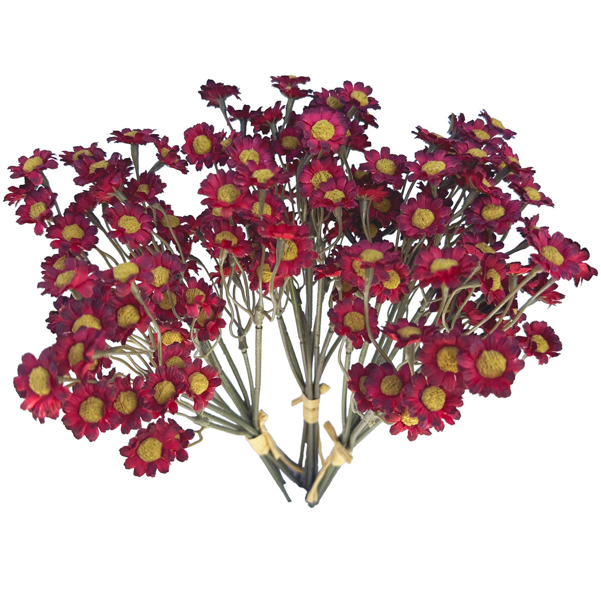 Artificial Chamomile Flower Branches, 3 Stems 25cm Silk Daisy Flowers, Faux Wildflowers for  Home Office Wedding Photography Decor