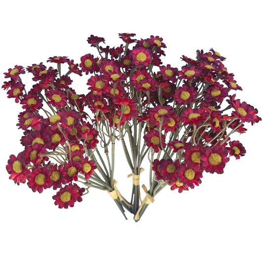 Artificial Chamomile Flower Branches, 3 Stems 25cm Silk Daisy Flowers, Faux Wildflowers for  Home Office Wedding Photography Decor