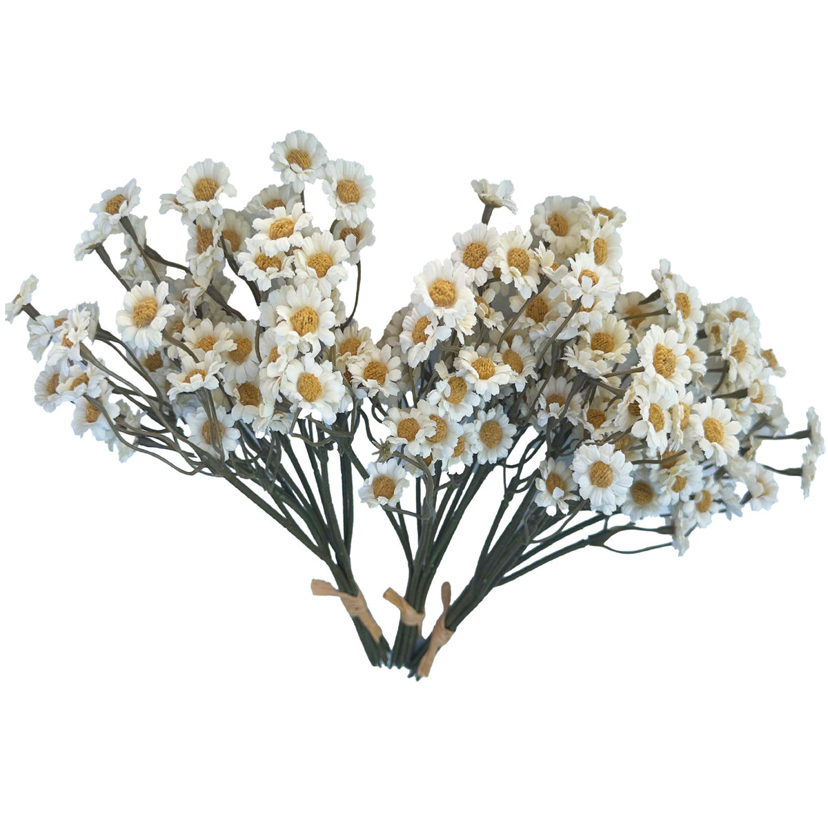 Artificial Chamomile Flower Branches, 3 Stems 25cm Silk Daisy Flowers, Faux Wildflowers for  Home Office Wedding Photography Decor