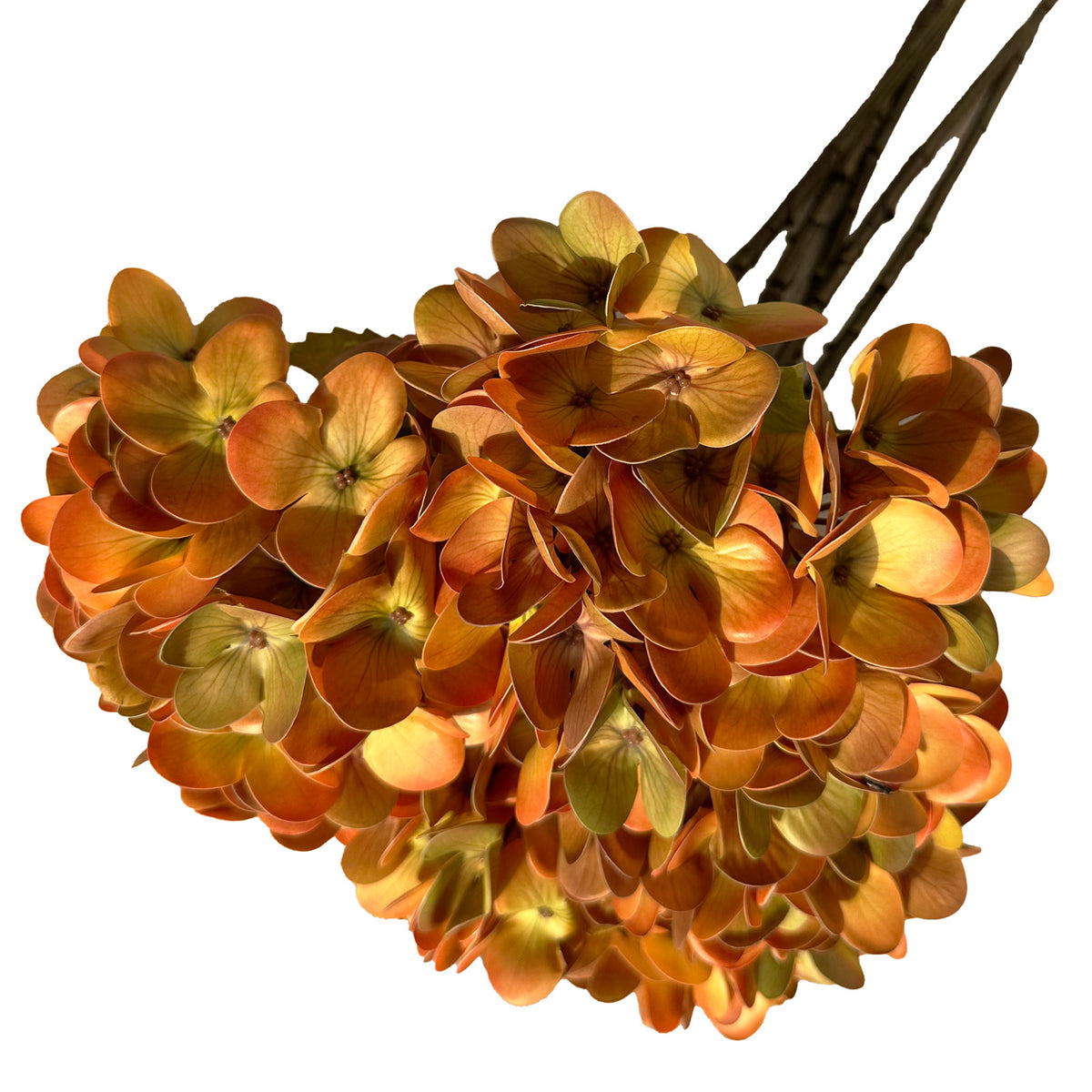 Artificial Hydrangea Flowers Bouquets, 6Pcs Silk Fake Flowers for Home Office Table Centerpiece Shelf Decorations