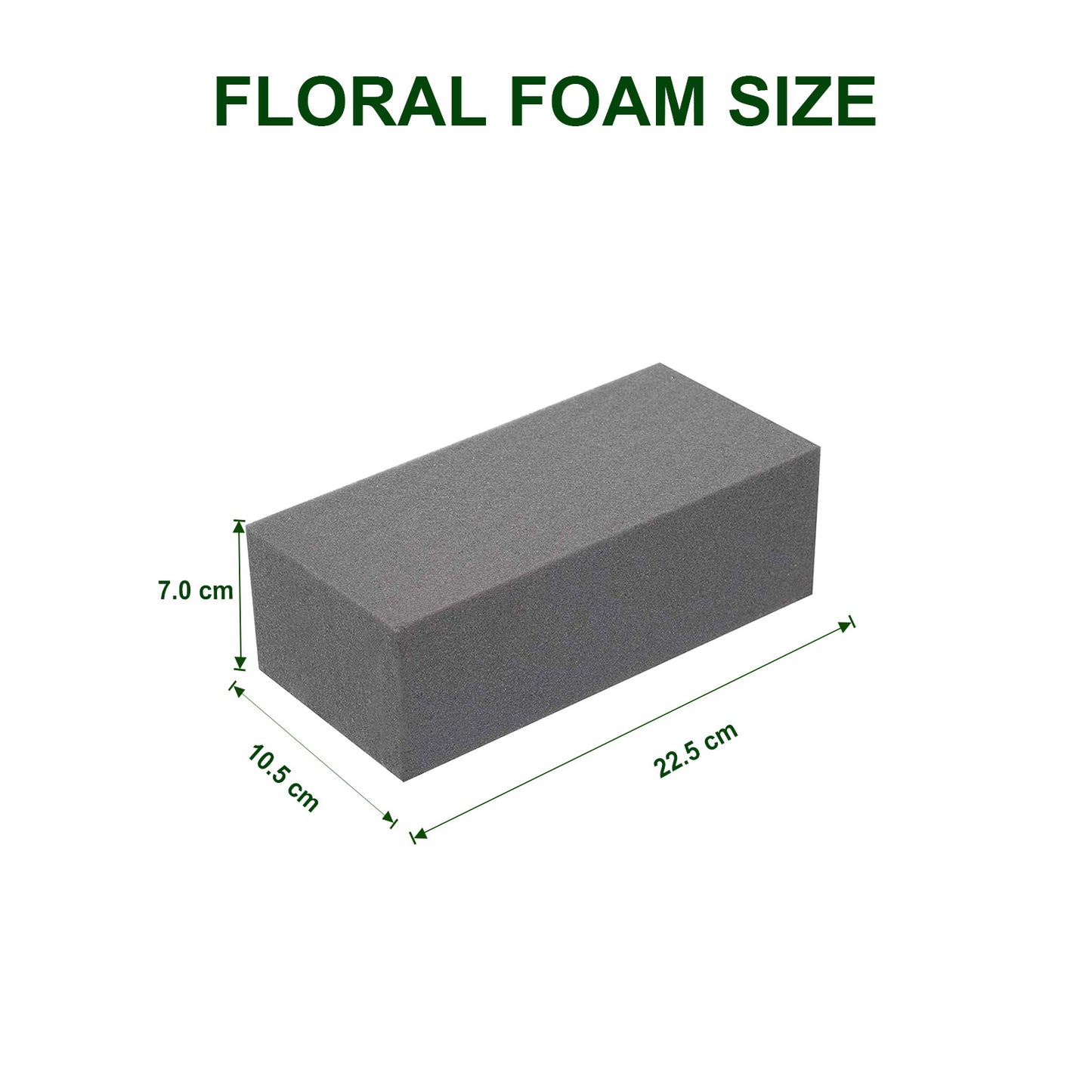 Dry Floral Foam Bricks,Florist Blocks Supplies for Artificial Flower Plants Arrangement DIY Craft,Pack of 8