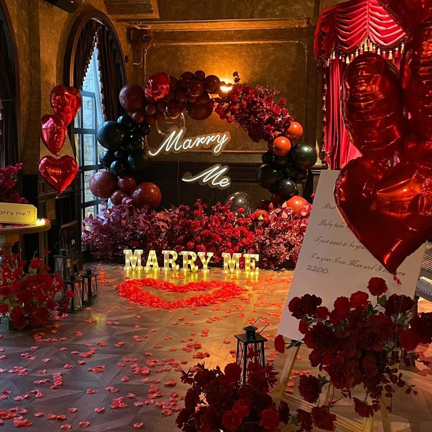 2200 PCS Artificial Dark-Red Silk Rose Petals for Romantic Night,Wedding,Proposal Anniversary Flower Decorations