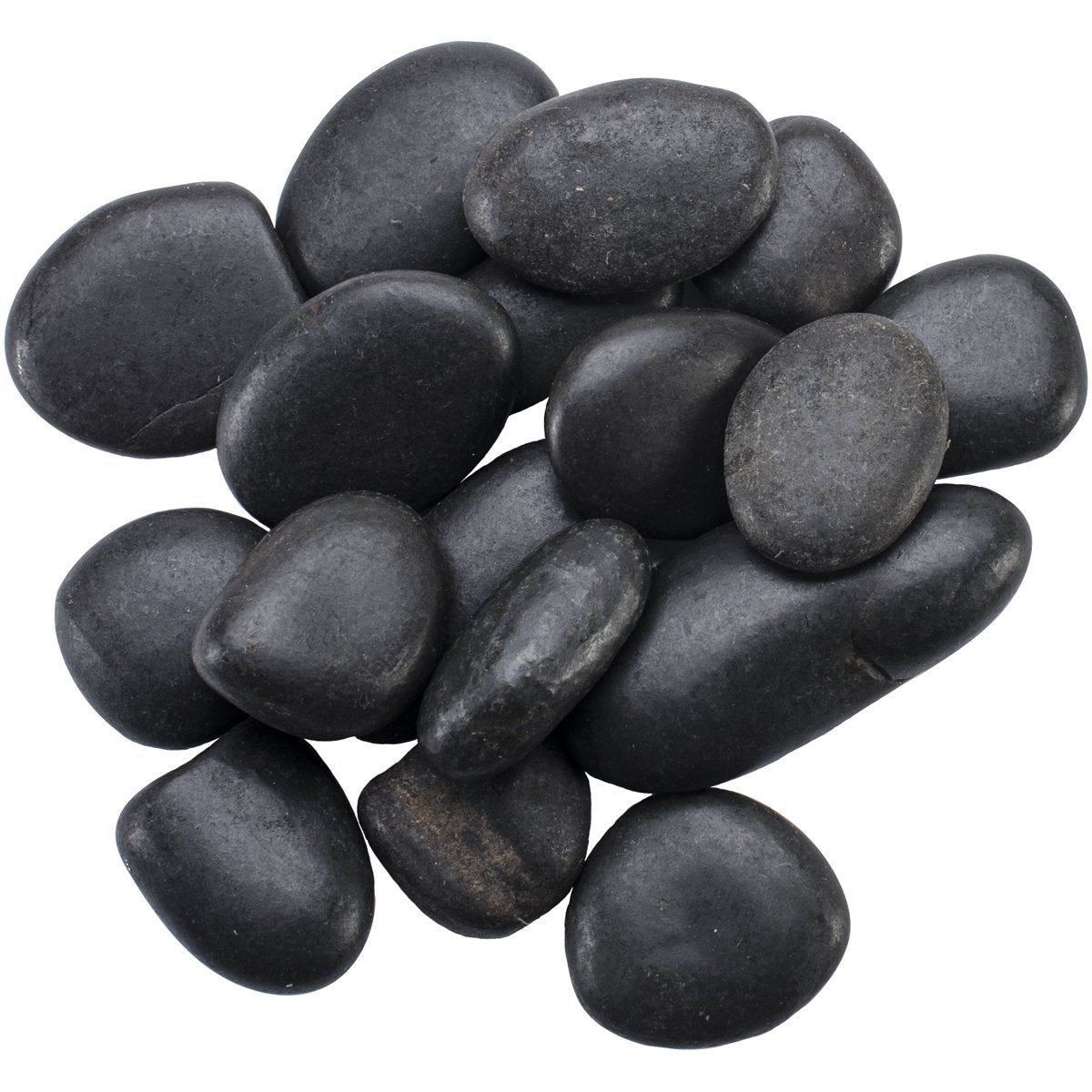 5Kg River Rocks for Landscaping, 1.0-3.0cm Black Pebbles for Garden Design, Hand-Picked Smooth Stones for Fish Tank, Flower Pots, Indoor Water Fountains, Pathways, Backyard
