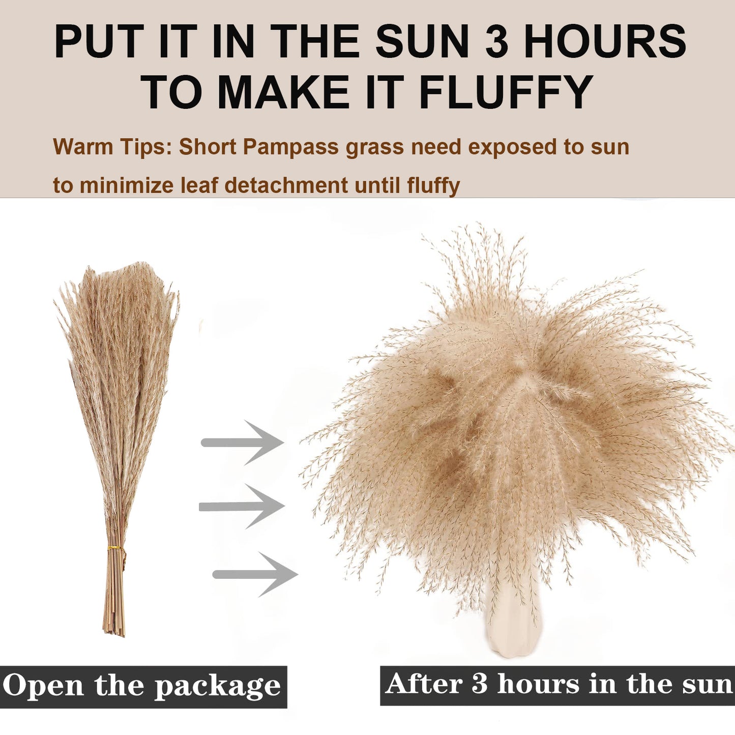 105 PCS Natural Dried Pampas Grass Boho Home Decor Bouquet Phragmites Dried Flowers Bouquet for Wedding Floral Arrangements Home Decorations