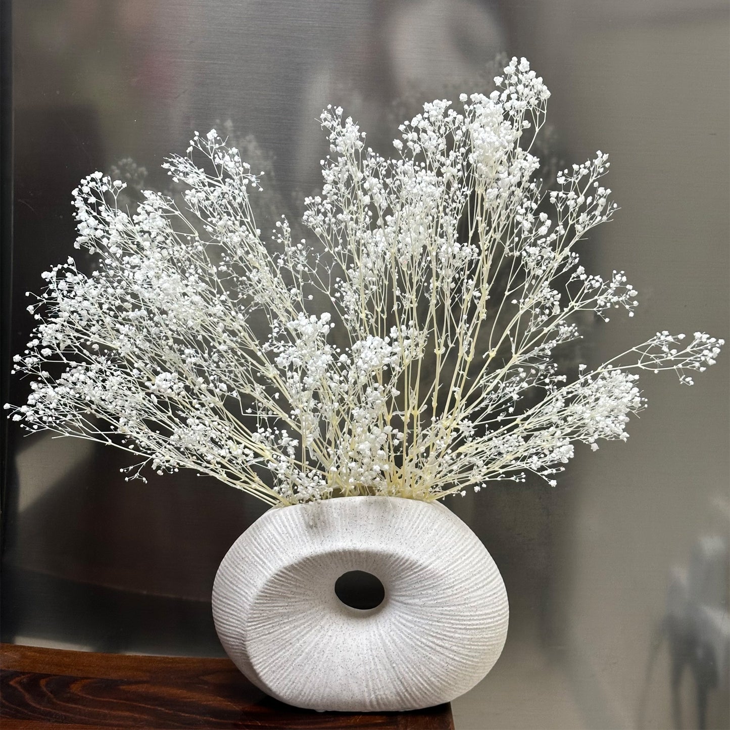 2000+ Bulk Bleached Dried   Babys Breath Bouquet, Pure White - Gold Gypsophila Flowers, Long-Lasting Wedding, Home, Party Decor -  Floral Arrangements Dried Flower for Office Home Decor (Gold)