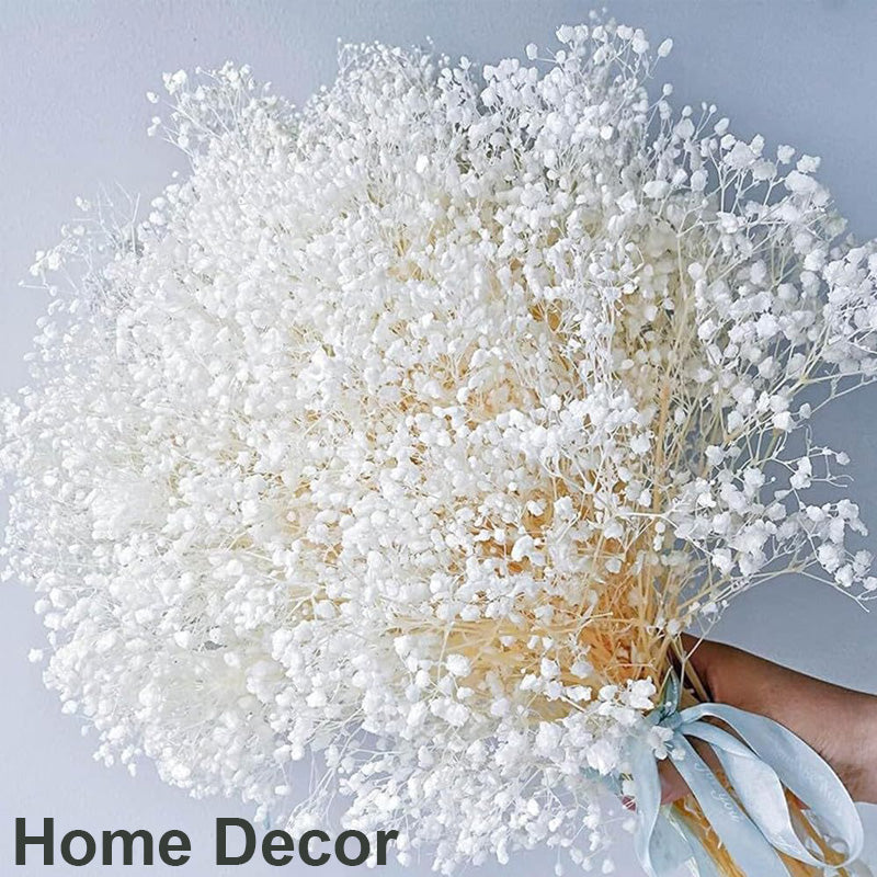 2000+ Bulk Bleached Dried   Babys Breath Bouquet, Pure White - Gold Gypsophila Flowers, Long-Lasting Wedding, Home, Party Decor -  Floral Arrangements Dried Flower for Office Home Decor (Gold)
