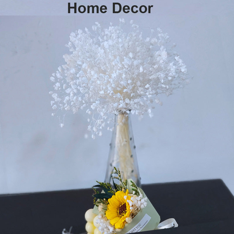 2000+ Bulk Bleached Dried   Babys Breath Bouquet, Pure White - Gold Gypsophila Flowers, Long-Lasting Wedding, Home, Party Decor -  Floral Arrangements Dried Flower for Office Home Decor (Gold)
