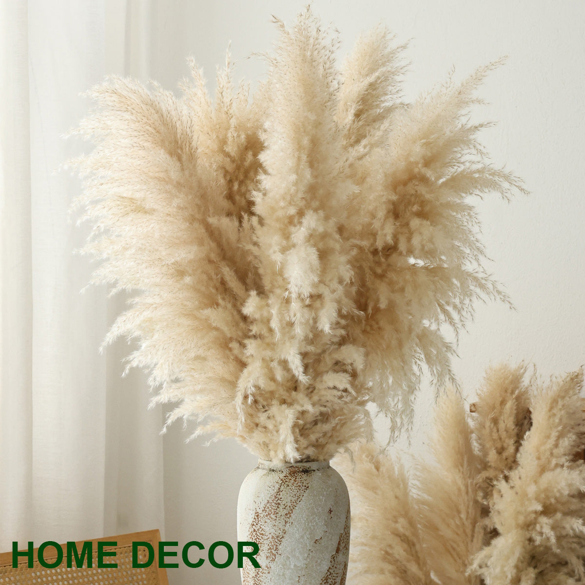 Natural Pampas Grass Home Decoration, Reed Grass, Pompas Grass, Dry Plants Tall Pampas Grass for Home ,Office, Weddingm, Farmhouse, Boho Decor