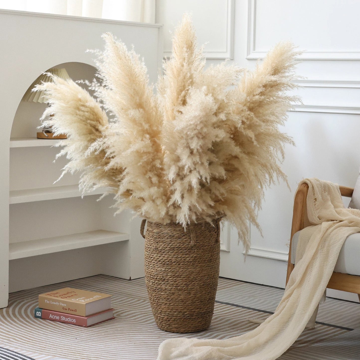 Natural Pampas Grass Home Decoration, Reed Grass, Pompas Grass, Dry Plants Tall Pampas Grass for Home ,Office, Weddingm, Farmhouse, Boho Decor