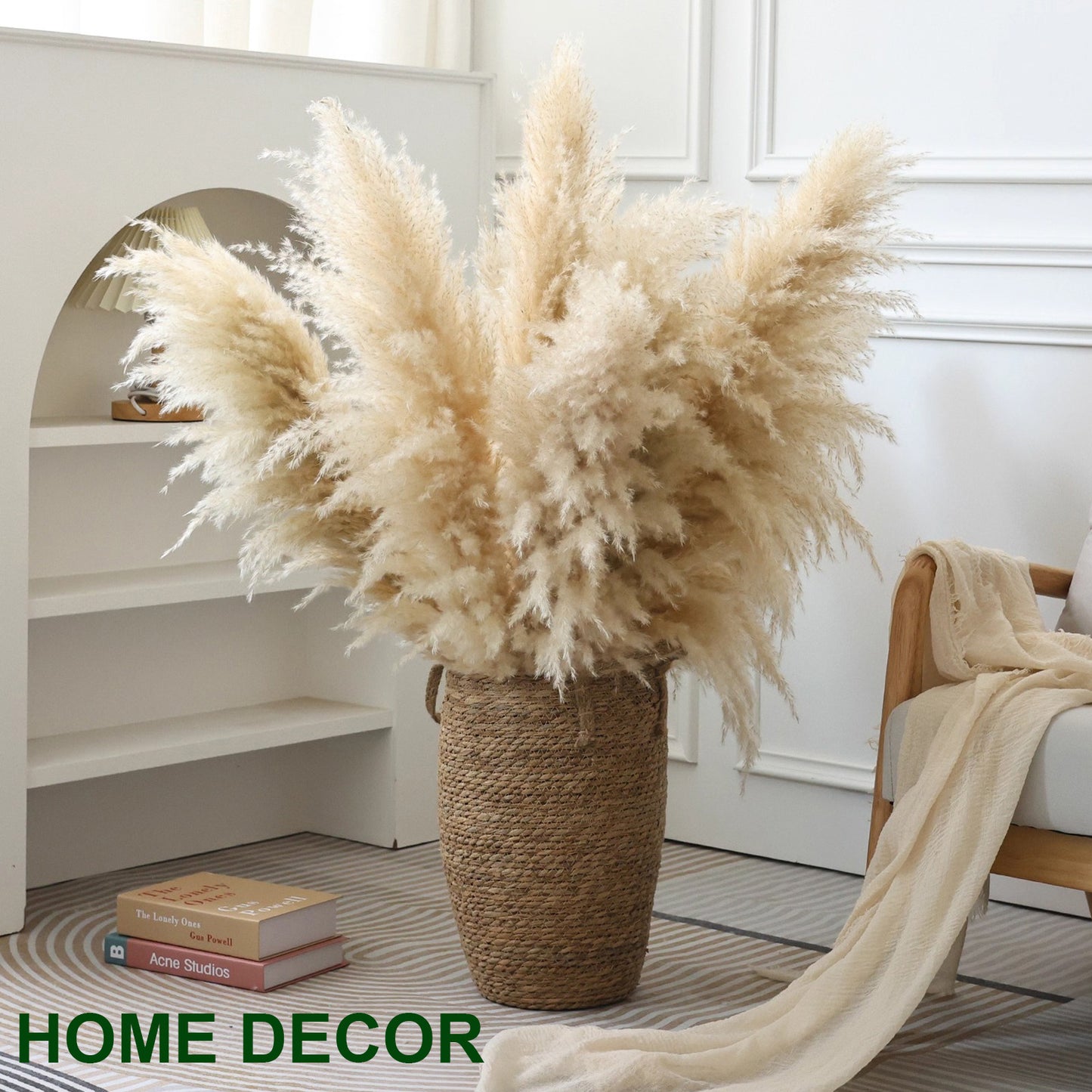 Natural Pampas Grass Home Decoration, Reed Grass, Pompas Grass, Dry Plants Tall Pampas Grass for Home ,Office, Weddingm, Farmhouse, Boho Decor
