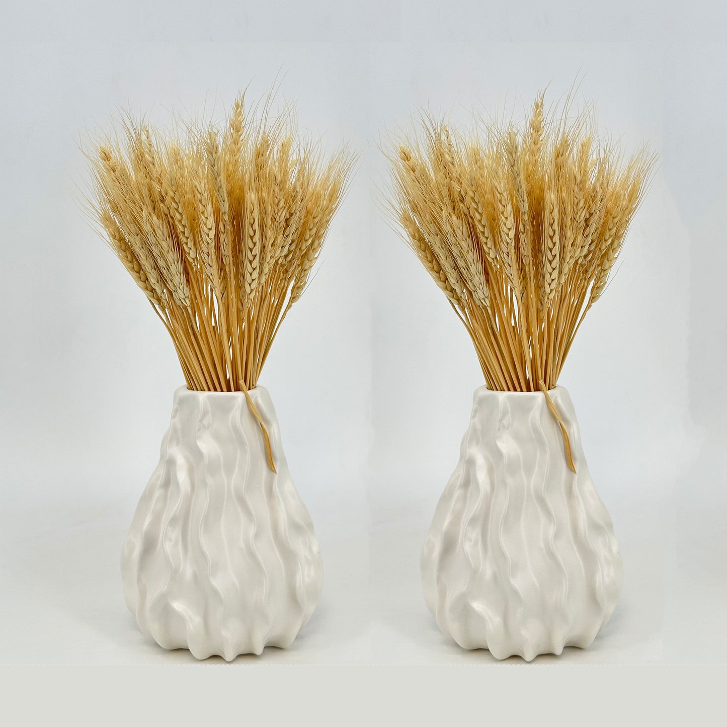 100 Stems 45cm Dried Wheat Flowers - Natural Ear of Wheat Grain Flowers - DIY Arrangements for Home, Wedding, Store Decorative Autumn Wreath Decoration