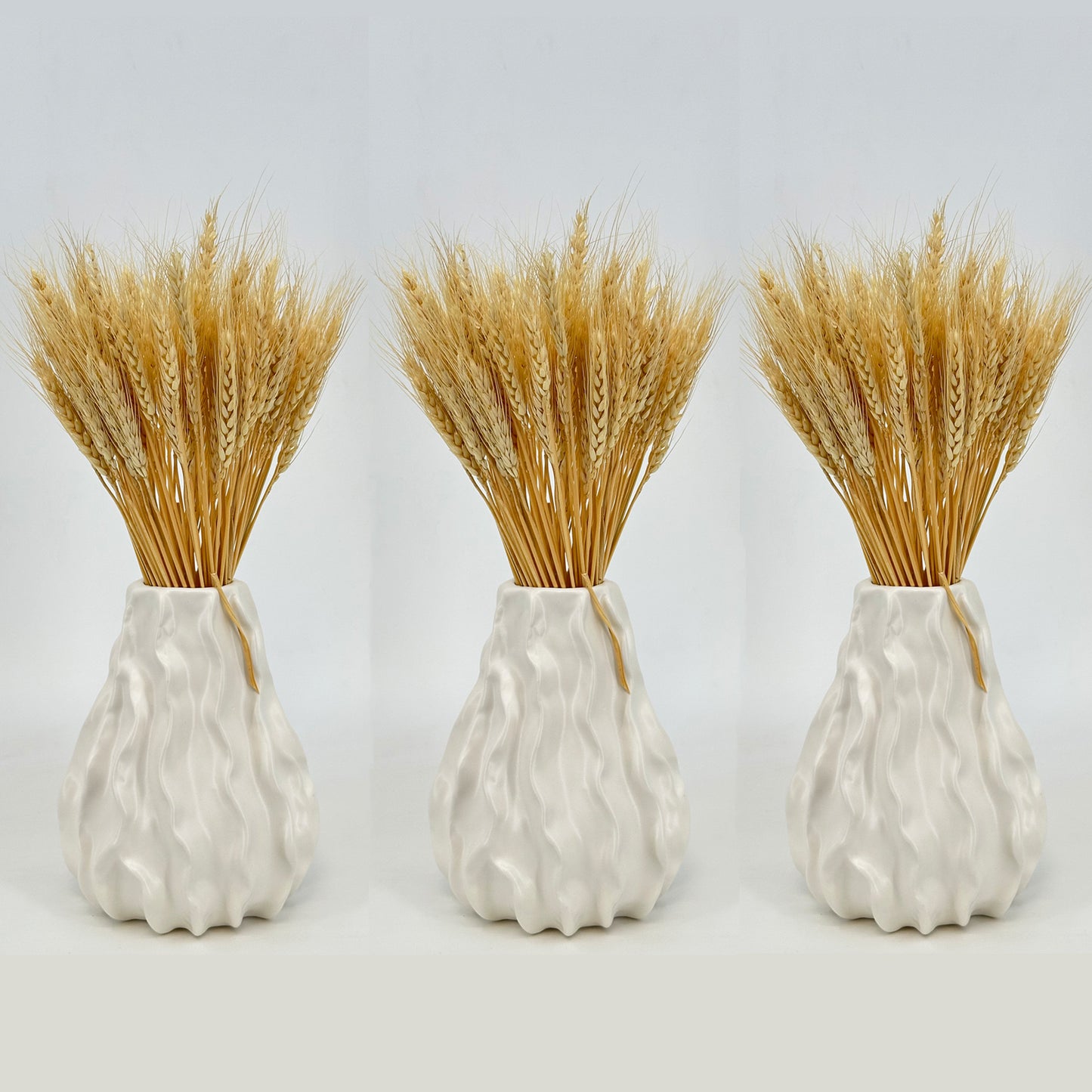 100 Stems 45cm Dried Wheat Flowers - Natural Ear of Wheat Grain Flowers - DIY Arrangements for Home, Wedding, Store Decorative Autumn Wreath Decoration