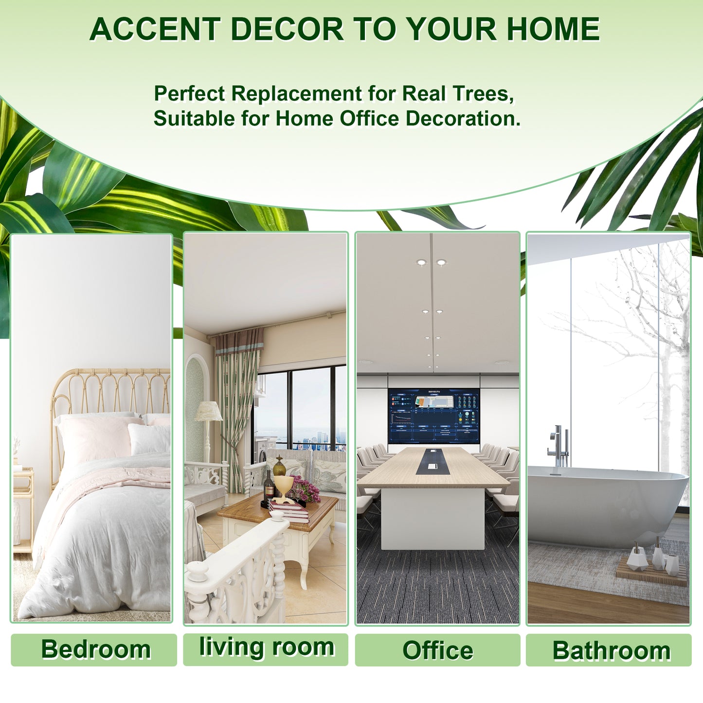 Artificial Dracaena Plant Indoor Outdoor 5-7FT - Fake Tree with Tall Planter