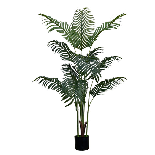 Artificial Palm Tree - Fake Palm Tree - Faux Tropical Areca Floor Plant - Artificial Silk Plant for Home Office Living Room Decor Indoor Outdoor