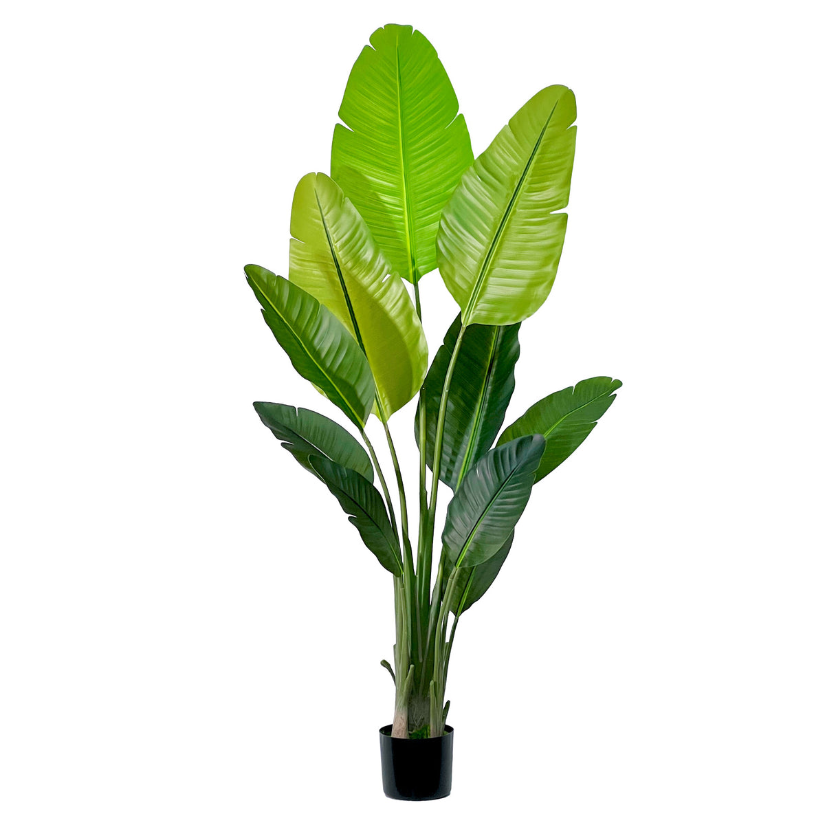 Artificial Banana Plant Fake Bird of Paradise Plant for Indoors and Outdoors,Faux Palm Tree for Office and Home Decor, Housewarming Gift