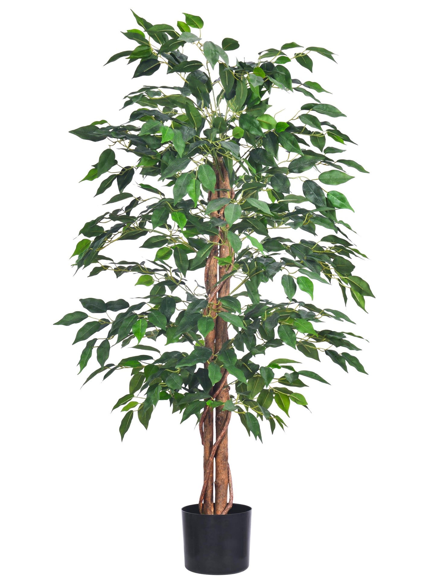 Artificial Ficus Tree 4FT/5FT/6FT Faux Silk Plants with Sturdy Plastic Nursery Pot