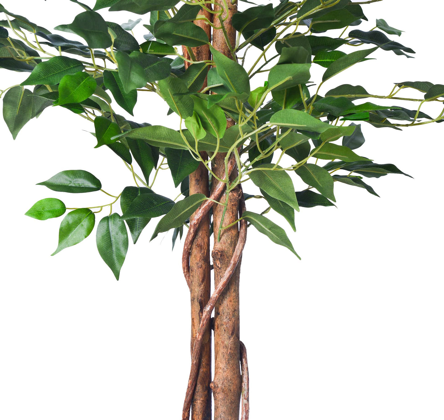 Artificial Ficus Tree 4FT/5FT/6FT Faux Silk Plants with Sturdy Plastic Nursery Pot
